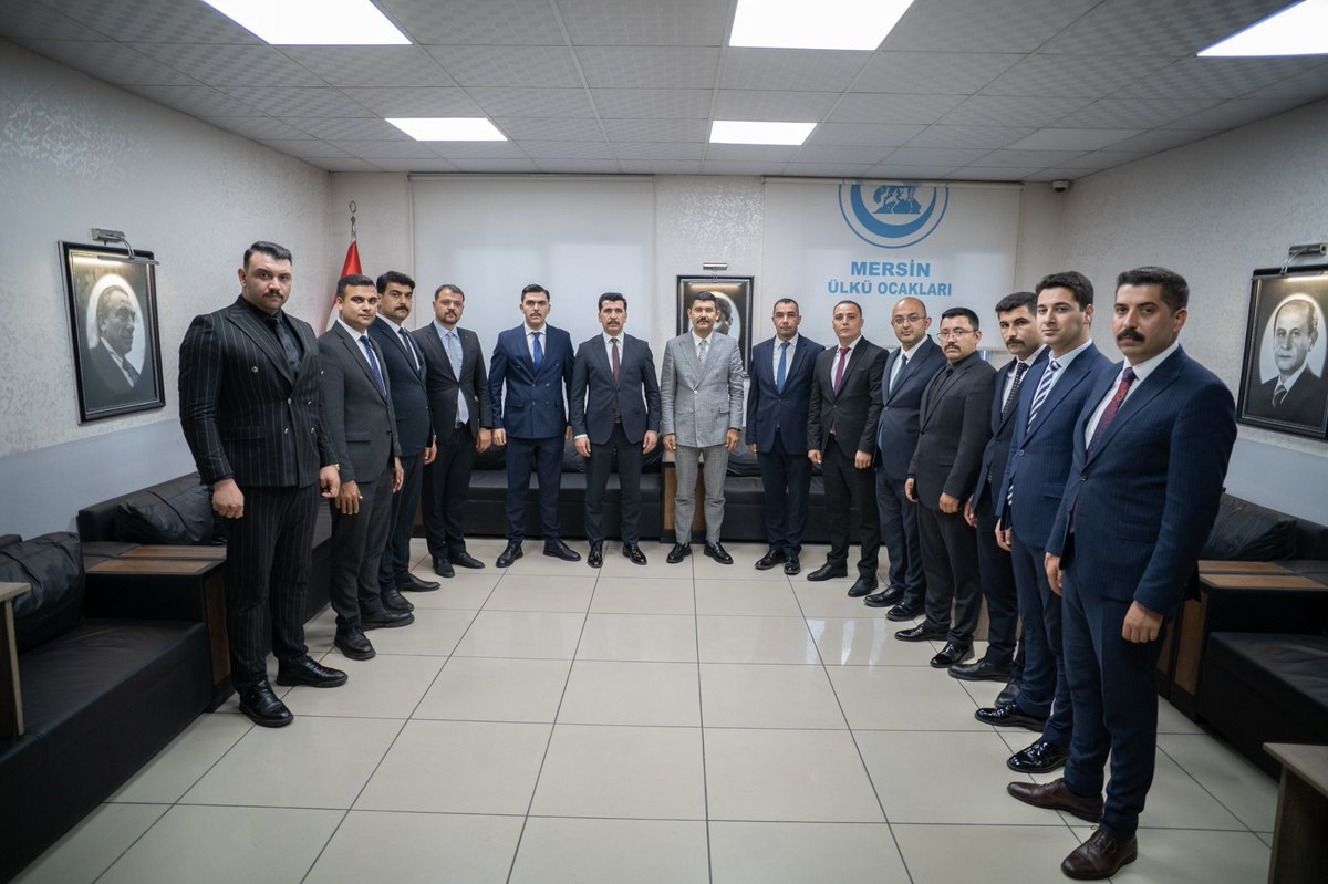 MersinOcak33's tweet photo. Ülkü Ocakları Genel Başkan Yardımcımız Sayın Mehmet Ali Halaman’ı Ülkü Ocakları Mersin İl Başkanlığımızda ağırladık. 
İl Yöneticilerimiz ve İlçe Ocak Başkanlarımızın katılımıyla gerçekleşen toplantımızda; eğitim, kültür ve teknoloji çalışmalarına yönelik istişarelerde bulunduk. https://t.co/bKeYMiNLqH
