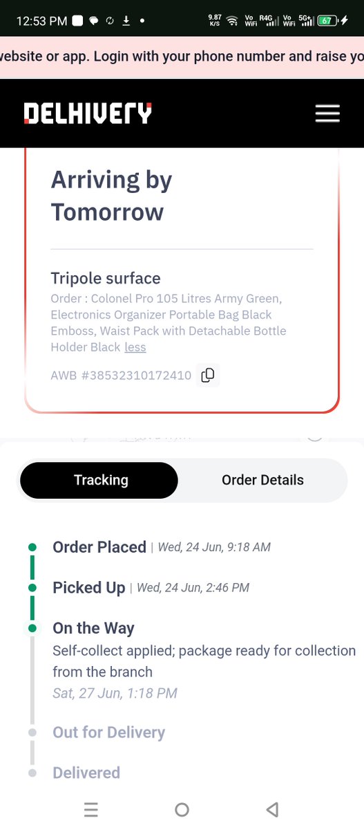 pushpeshraj2801's tweet photo. @delhivery 
What does thi self pickup means
Please confirm whether it will be delivered to address or will have to pick up
And please provide the contacr number so that it can be reached out.
The number provided is of somewhere else https://t.co/EYXtvRTEN2