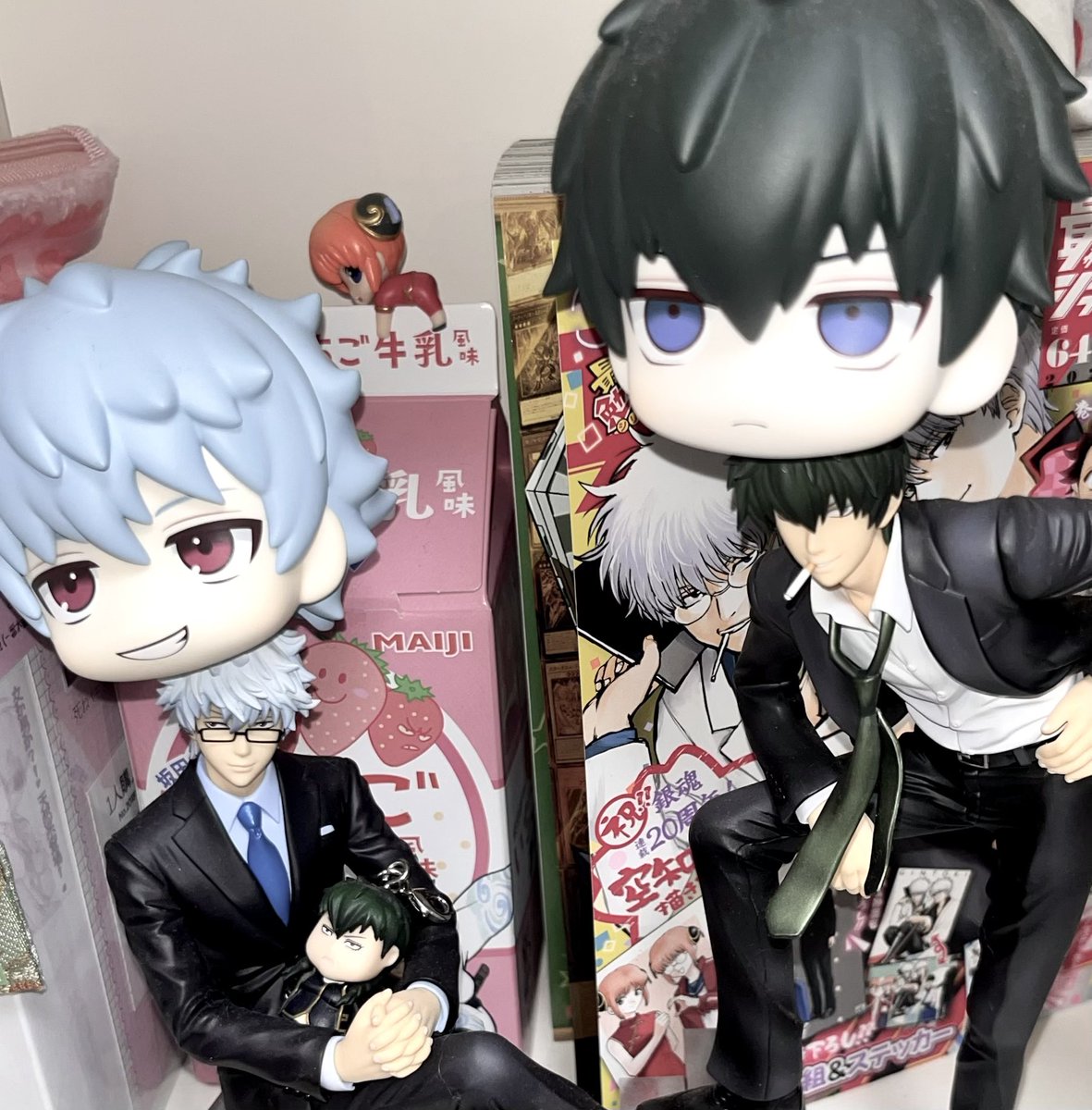 gin1rono's tweet photo. 긴토키랑 히지카타는 머리가 너무 뾰족해… https://t.co/p0IfefeaXq