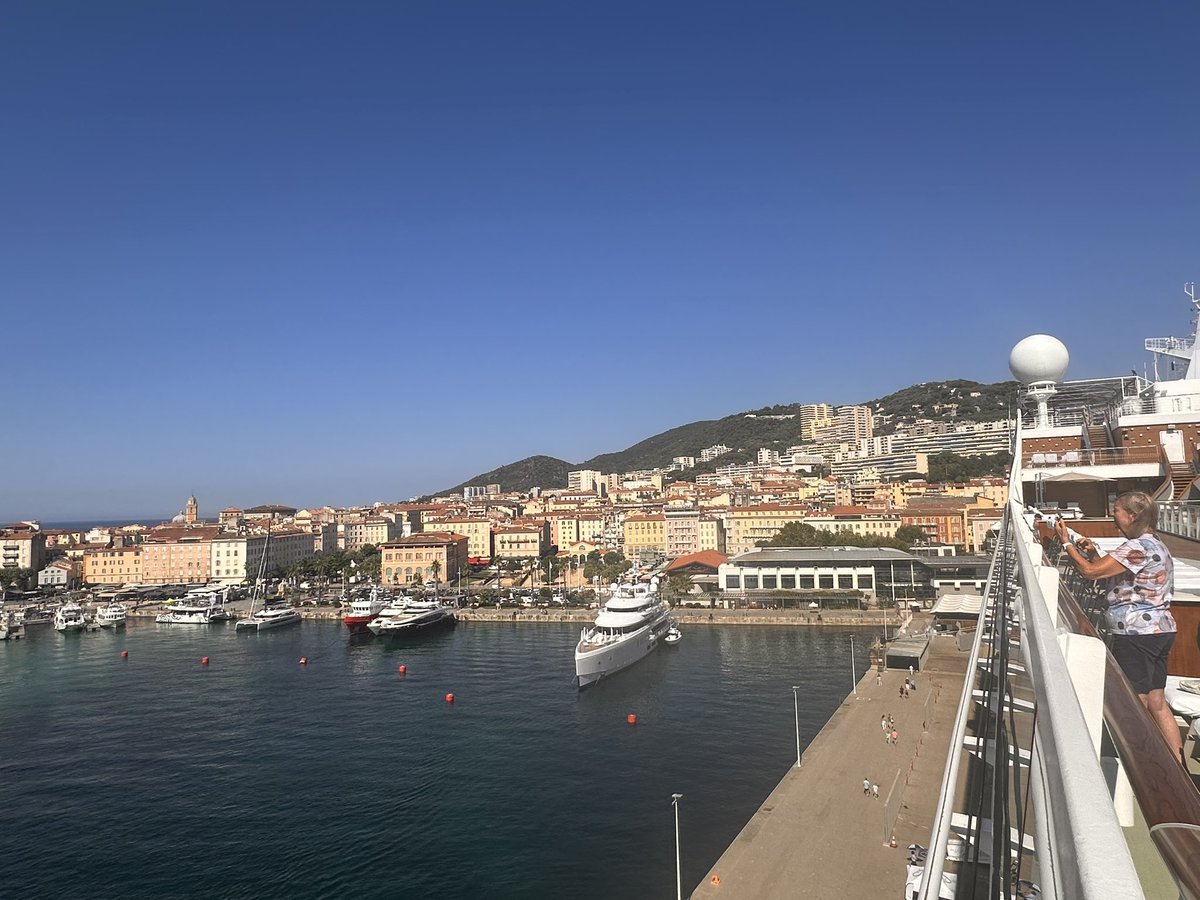 TCsarahbolton's tweet photo. Good morning Ajaccio, Corsica. We’re docked right in town so very easy just to go for a wander independently.
@OceaniaCruises #OceaniaAllura @TCworldwide @life_at_tc #TCExperience @CLIAEurope #CLIAMaster #Awardwinningcruiseagent #CruiseExpert #AdultOnly #LuxuryCruise https://t.co/a8bBEhAb7Q