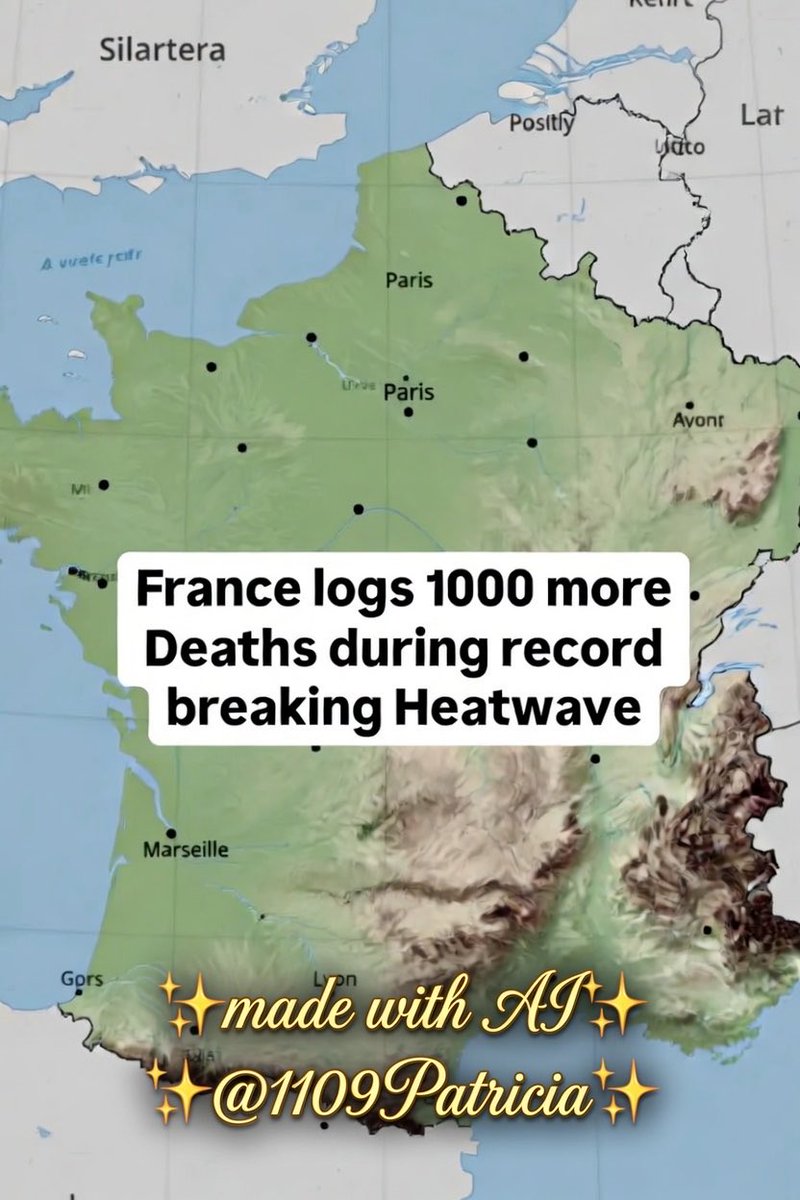 1109Patricia's tweet photo. Public Health France reported about 1,000 excess deaths since June 24th during the record heatwave. 85% of those were people aged 65 and older. The figures are preliminary and expected to rise, with many deaths happening at home. A big chunk also came from drownings as people tried to cool off in rivers and lakes.

About 75% of homes in France do not have air conditioning. Only around 25% of French households have AC, which is why so many elderly people died at home during this heatwave.

It’s not normal. This June 2026 heatwave shattered France’s all-time national temperature records, breaking the previous hottest day mark on back-to-back days. Temperatures hit 44.3°C in some areas and Paris reached over 40°C, records for June. 

Europe is warming faster than most places, so these extremes are becoming more common, but this one is unusually severe for this early in the summer.

In France and much of Europe, homes don’t have air conditioning for three main reasons:
1.  Cost, Installing and running AC is expensive, and summers were historically mild.
2.  Buildings, Many homes are old with thick stone walls that stay cool naturally.
3.  Culture, People see AC as unnecessary and wasteful, preferring shutters, fans, and opening windows at night.
That’s why only about 25% of French homes have it.