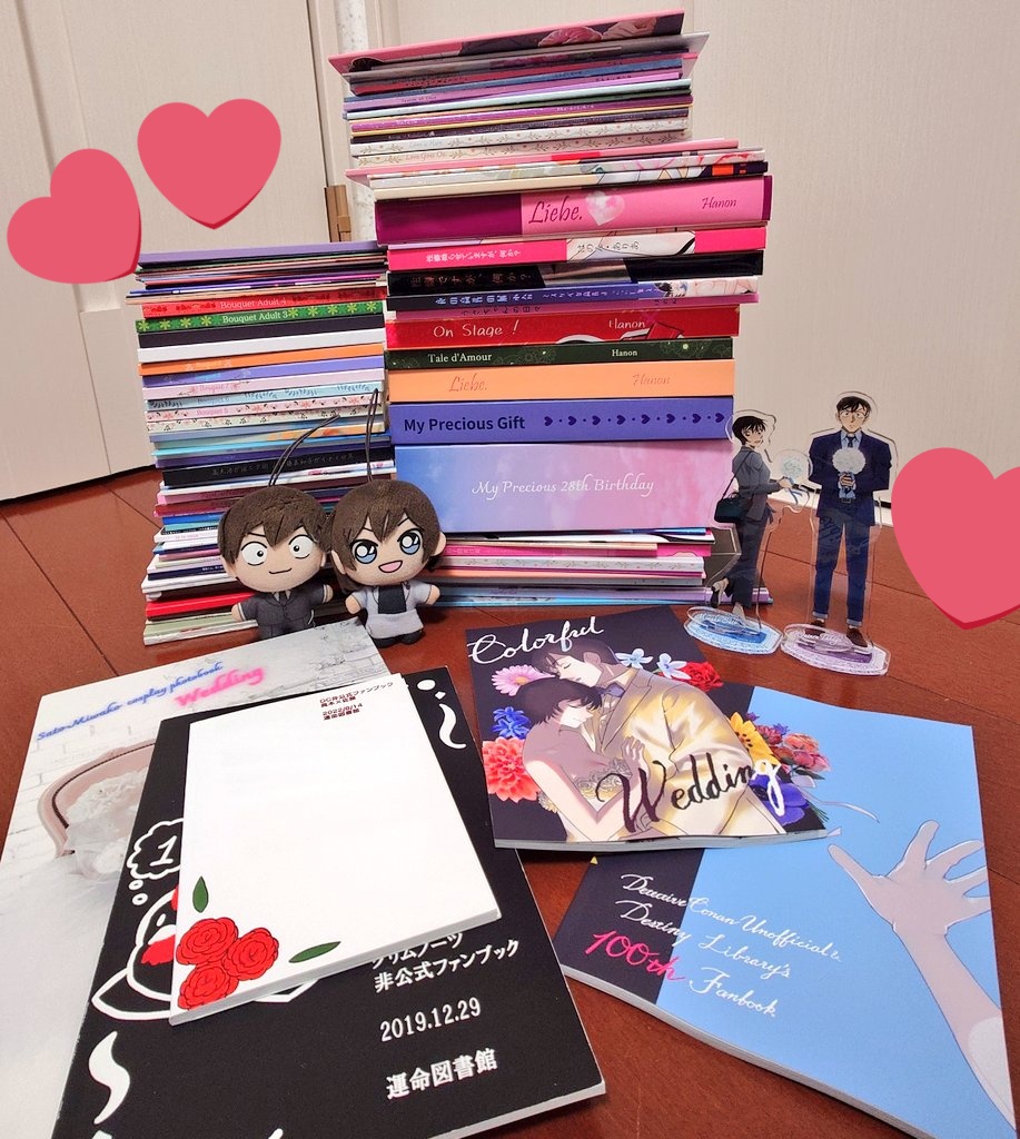 d_library_hanon's tweet photo. 2019年の冬コミから数えて今回のイベント発行のColorful Weddingにて本の発行が100冊を超えました🫶
これからもたくさんお話を書いて本を作っていきます💕 https://t.co/d3v0sjQuuo