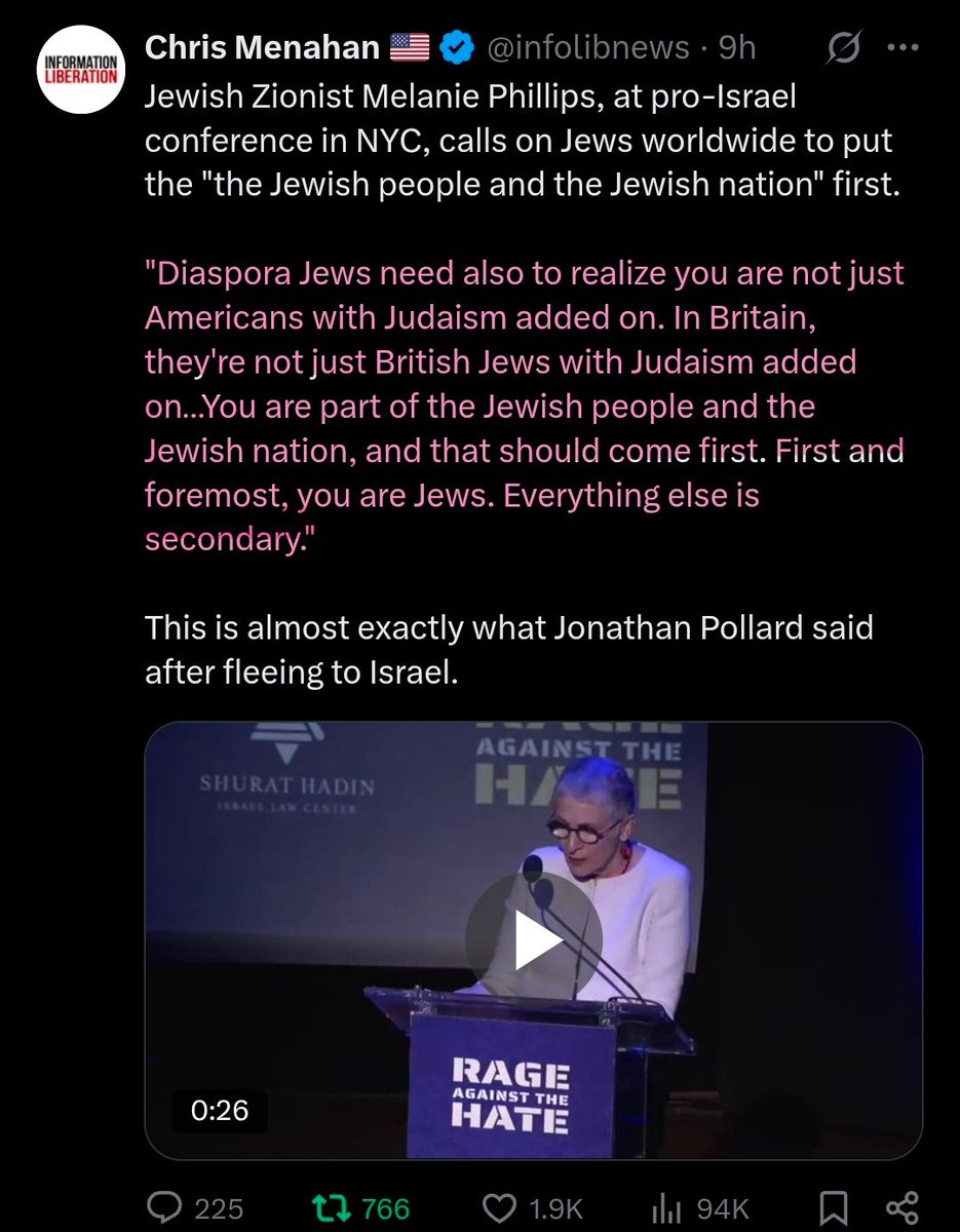 Chiefs_66066's tweet photo. @TonyMichaelX Jews are only loyal to the jewish supremacy agenda. Diaspora jews have normalized treason. https://t.co/79n1IYtwK7