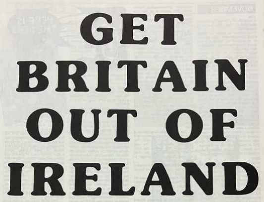 Irish1867's tweet photo. @TeamUnion_UK History has proven that a hard border is unmanageable, partition has plagued the island for over a century serving only British interests, the only solution is a full withdrawal of the British political and military occupation from the island, replaced with one new administration https://t.co/NESiRlut9a