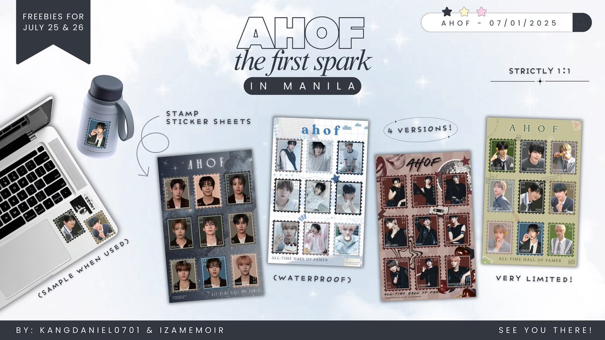 kangdaniel0701's tweet photo. 𐔌՞ ܸ.ˬ.ܸ՞𐦯  AHOF 1st Tour: 𝑻𝑯𝑬 𝑭1𝑹𝑺𝑻 𝑺𝑷𝑨𝑹𝑲 𝑰𝑵 𝑴𝑨𝑵𝑰𝑳𝑨 ⊹ ࣪ ˖ ໒꒱

Fan support ⤷ 𓏲 ๋࣭  ࣪ ˖@kangdaniel0701 & @izamemoir ˎˊ˗

📆 July 25–26, 2026 
📍   SM MOA Arena

⤷like and rt this post (show on dday)
⤷same day trade only 
⤷Strictly 1:1 / Limited QTY / Random designs
⤷Open for donations as well if you’d like to secure yours. ☘︎ ݁˖

See you ᓚ₍⑅^..^₎♡