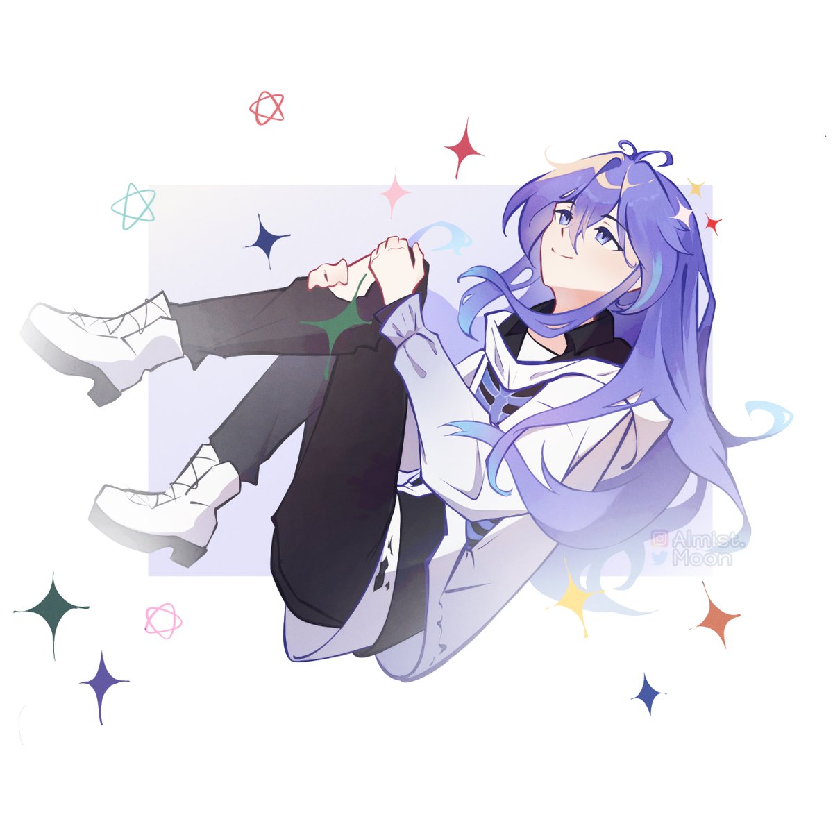 AlmistM's tweet photo. Farewell 🕯💙 #燐央絵 https://t.co/C6nSYSp5mx