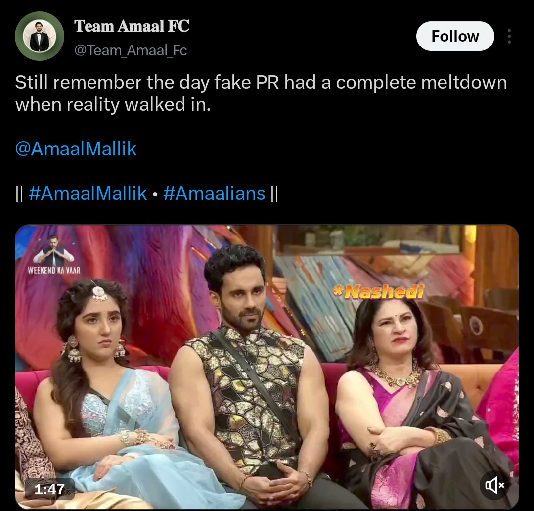 hsetir51's tweet photo. It's been 7 months, and a certain fandom still hasn't moved on from BB. Move on, guys!

Quality over quantity.

Sabr kar lenge hum... Saste projects karke waise bhi kuch nahi milta. Nahh, humein dekhne mein interest hai. 🥰🤏

{#AbhishekBajaj • #sherdilfam •#Abhinoor} https://t.co/2d8QvXACgY