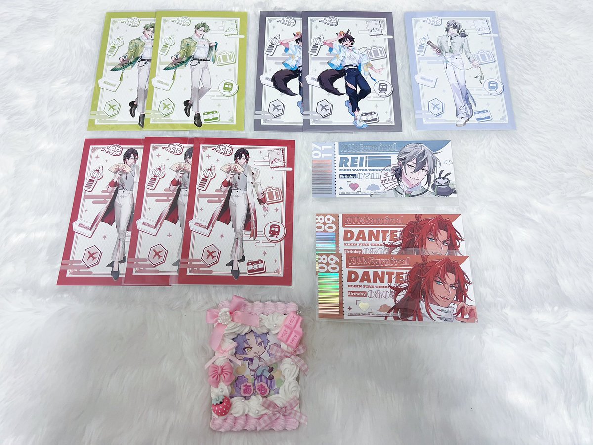 amocha_d's tweet photo. 𓊆交換𓊇NU:カーニバル ぬカニ タワレコ 特典
ポストカード ホロチケ

譲┊︎オリビン ガル レイ 八雲 エンテン
求┊︎ポスカ:玖夜
　　ホロチケ:エイト

☁️郵送交換

1点からでもお気軽にお声掛けくださいませ.⋆⟡ https://t.co/FwPHEmTvAg