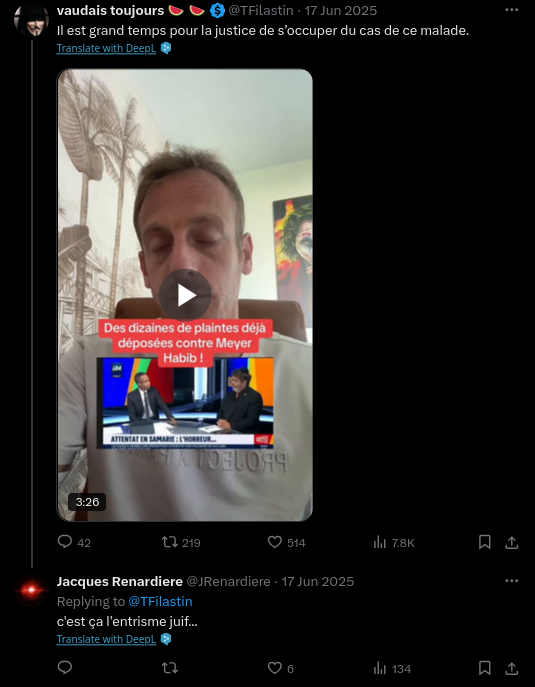 iahfioahfuo's tweet photo. petit aperçu de l'univers mental de melenchon qui relaye encore un compte extrêmement antisémite sur sa page officiel https://t.co/5E5EAqL8YX