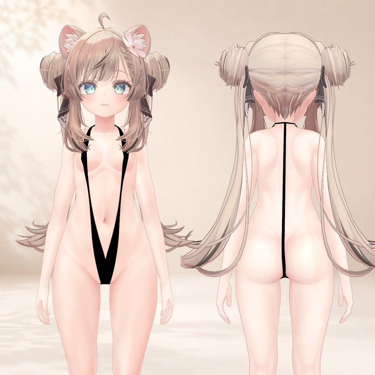 namul_vgames's tweet photo. 💎 Slingshot Bikini for Shinano / Sio / Manuka 📷

Manuka が追加されました！✨

Now compatible with 3 avatars:
Shinano / Sio / Manuka

大胆で目を引くシルエットの Slingshot Bikini outfit.
14種類の color & pattern variation prefabs を同梱しています。

Compatible Avatars / 対応アバター / 대응 아바타:
Shinano / Sio / Manuka

BOOTH link below.
https://t.co/wz8D6A4Bqs

#VRChat #BOOTH #VRChat衣装 #Shinano #Sio #Manuka