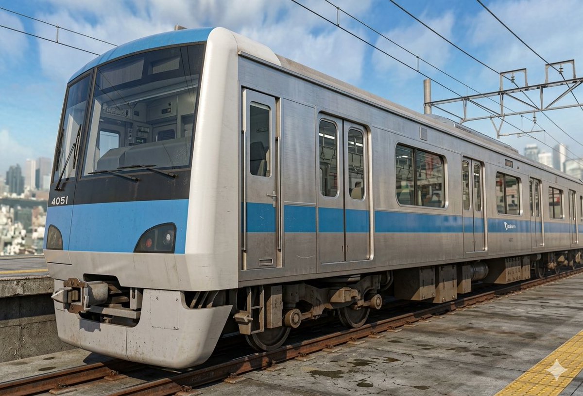 st8709's tweet photo. #見てみたかった幻の車両を上げる
小田急4000形の初期イメージでの姿
（ドア窓がE231仕様） https://t.co/u2HsZ3wjby