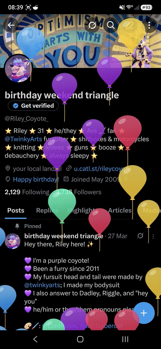 purple sentient triangle tweet media