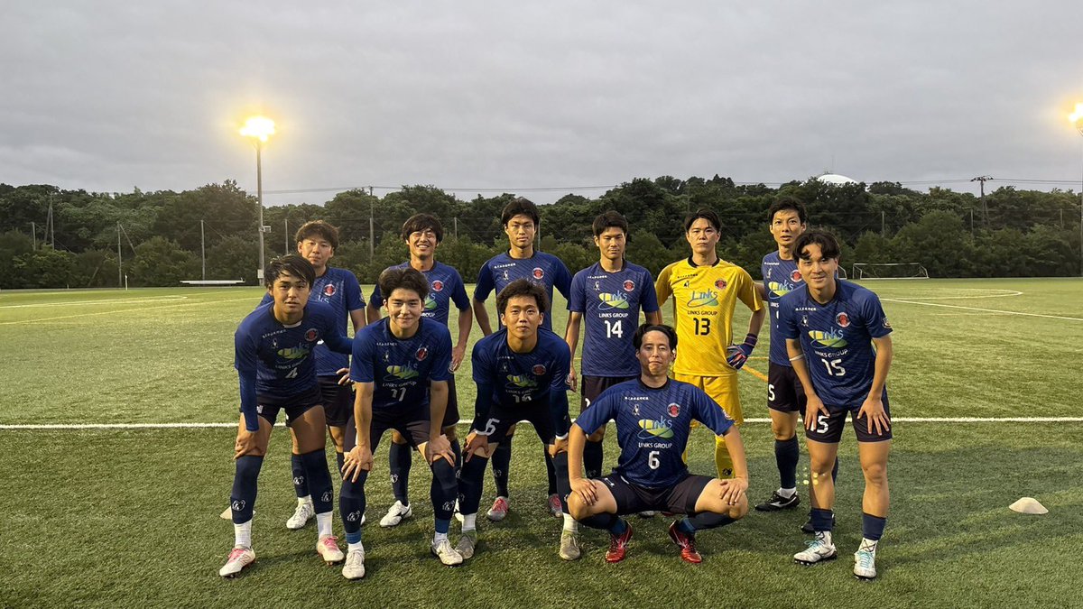 funabashi_fc's tweet photo. 【結果報告】

🏆2026年度千葉県社会人サッカーリーグ2部 第4節
🗓️6月28日(日) 19:00 kick off
🆚Y-AJACK
🏟️市原スポレクパーク Dコート

🔹結果：3-1
⚽️得点：藤原(浅川)、大久保(矢野)、木村

開幕3連勝🔥
まだまだ連勝街道を走り続けます‼️

たくさんの応援ありがとうございました📣

#船橋FC https://t.co/wA0ciGSZnW