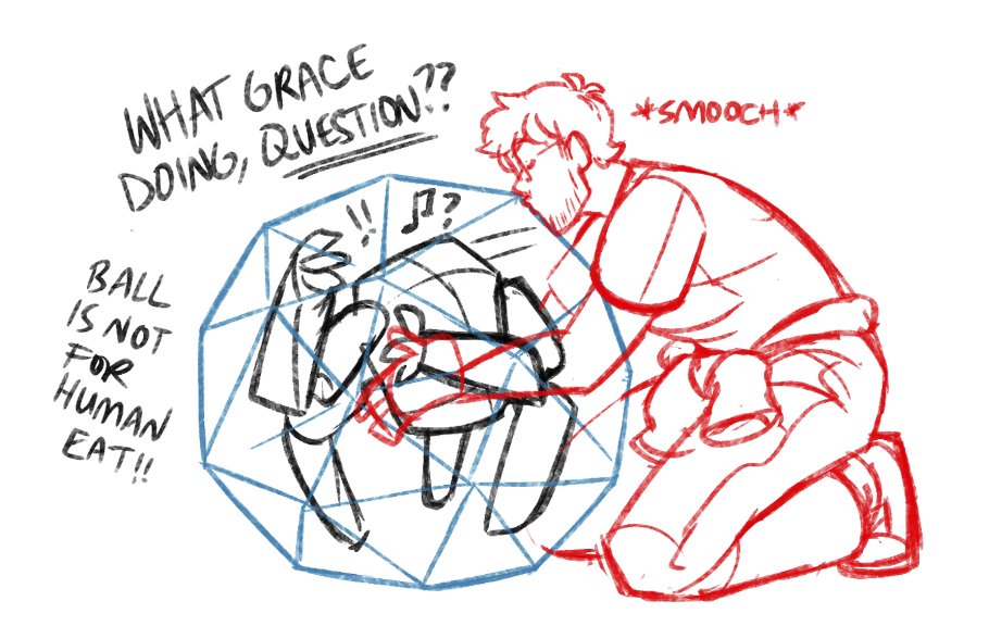 incaseyouart's tweet photo. gonna make a really self-indulgent little comic thing wherein grace teaches rocky what smooches are, cuz i've been inhaling grocky fics yes yes yes good good good (will post more panels later as I make them!) https://t.co/XeNVwXbuif