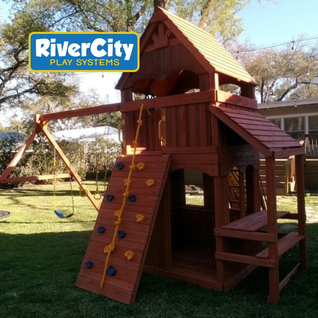 RiverCityPlay's tweet photo. 🌟 Give your kids the ultimate escape with the Turbo Original Fort Hangout, now with an added upper cabin! 🏠 Perfect for adventures right in your backyard. Call River City Play Systems at (210) 920-6953 to order yours today! 🎉

#TurboOriginalFortHangout #BackyardAdventures https://t.co/ULyfMdrVzQ