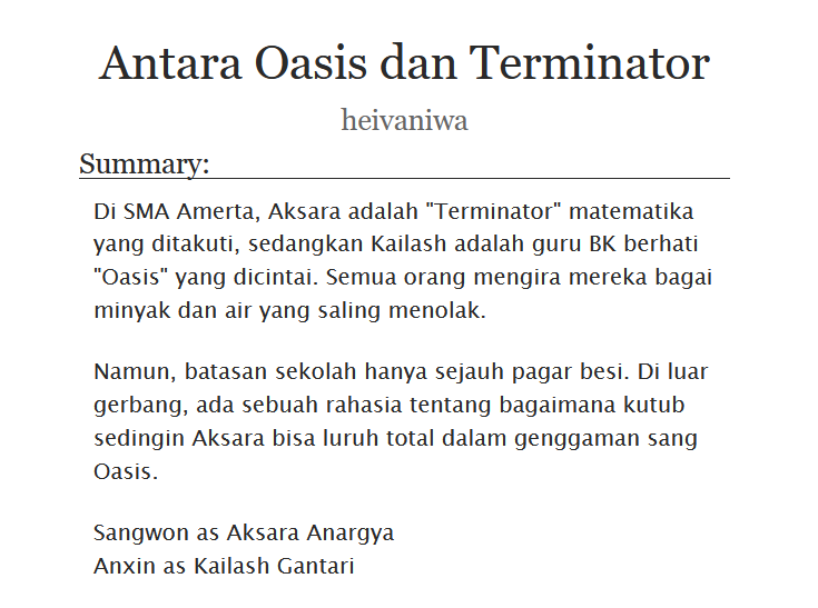 heivaniwa's tweet photo. Antara Oasis dan Terminator

#wonxin au

https://t.co/u5ehTm03Ch https://t.co/OpePKyZ7j0