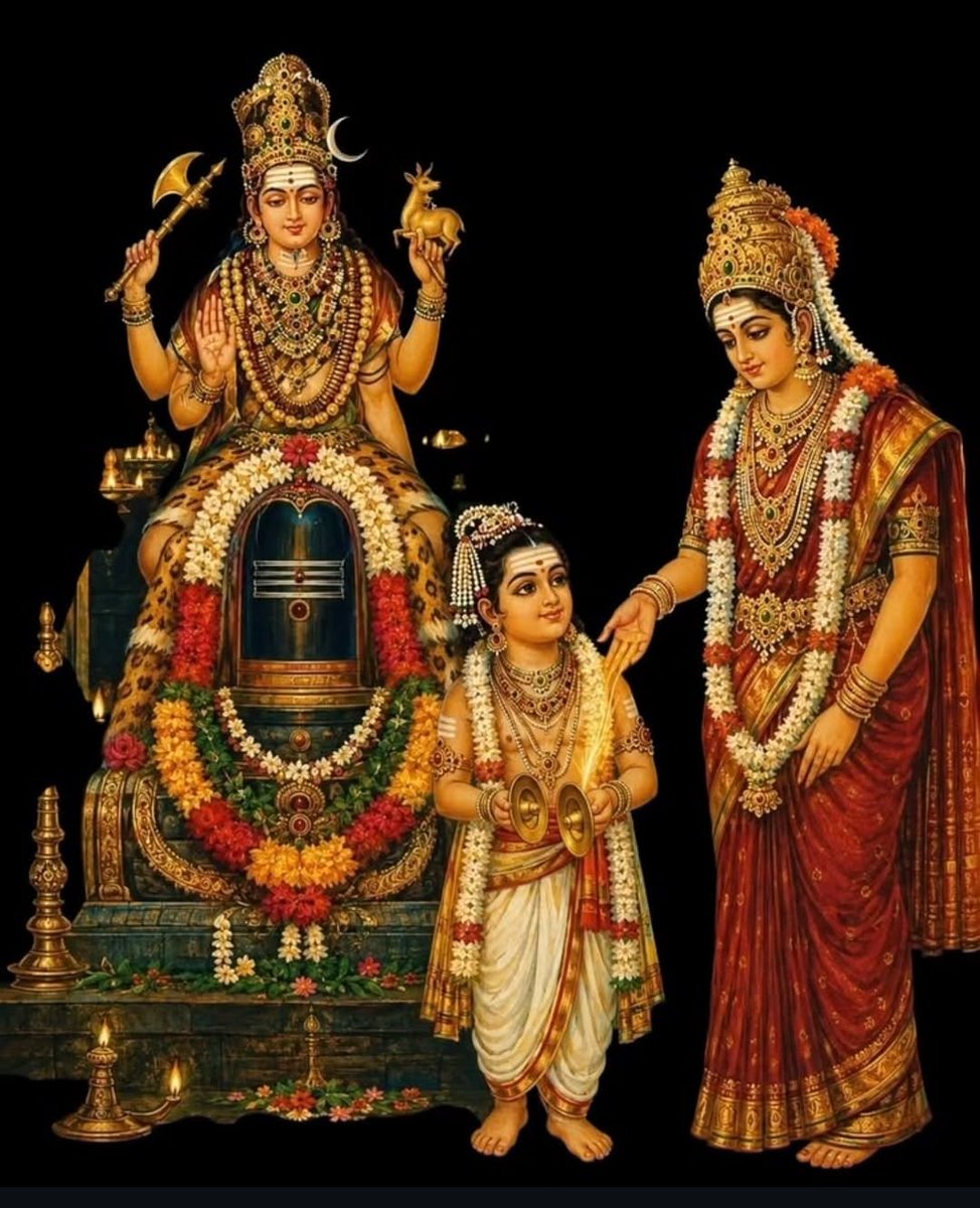 ktchandra2's tweet photo. Shambho Mahadev,Maa Gauri and  Murugan Swamy Kartikey ji in front of Mallikarjun Jyotirlinga in one frame ���️. https://t.co/qjcYjh2CkH