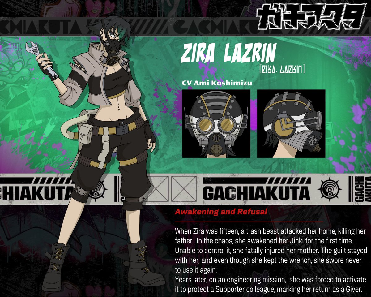 Mochibunni_art's tweet photo. [Zira Lazrin 🔧]

I realised I never posted her last reference sheet here. Her full reference sheet has 11 pages. 😅 

#gachiakutaoc #gachioc https://t.co/0xQkf0kjSo
