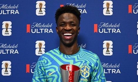 theMadridZone's tweet photo. 🚨 𝐎𝐅𝐅𝐈𝐂𝐈𝐀𝐋: Vini Jr. is the only player to win MOTM awards in all the FIFA World Cup group stage games. https://t.co/kd05YLGvA1
