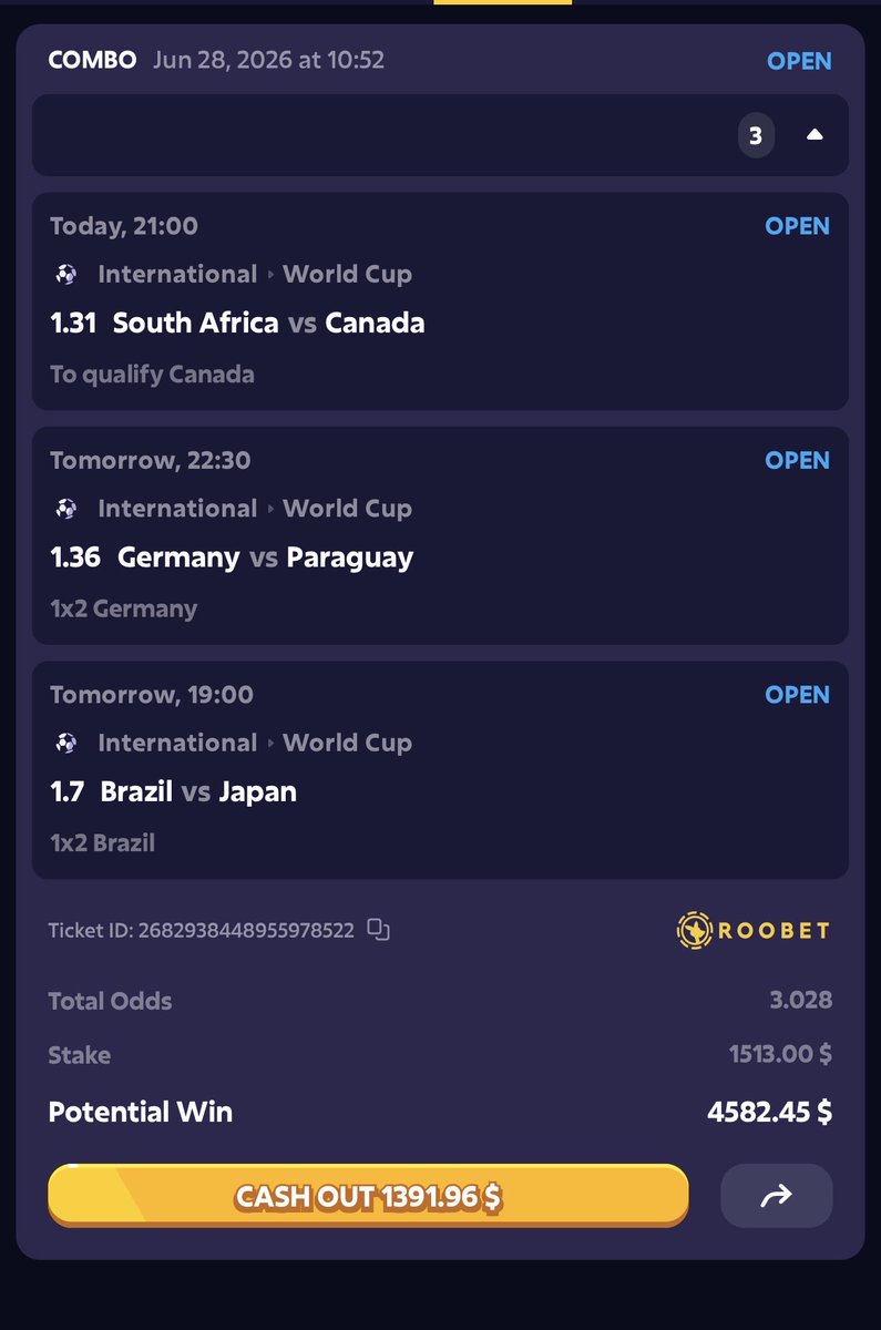 Lepajee's tweet photo. If I win this one random retweet will get 262$ 
The best SPORTSBOOK: https://t.co/7Xyq8o9OEi (Instant Depo - Instant Withdrawals)
Follow @Roobet to be eligible 

#worldcup #fifaworldcup #fifa #casino #sportsbook https://t.co/rAdSbHDkk0
