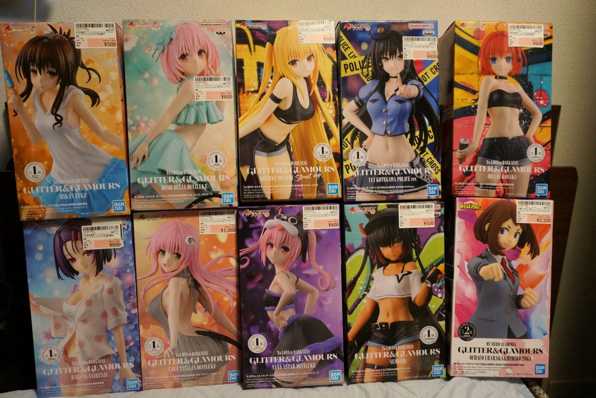okpiece56's tweet photo. ここから半額になるからって買いすぎたw
気になっていたシリーズだけど機会に恵まれない感じだったので安いうちに買っておきました。
#ToLOVEる
#僕のヒーローアカデミア 
#フィギュア
#ブラショ https://t.co/NQ5nFZaWtb