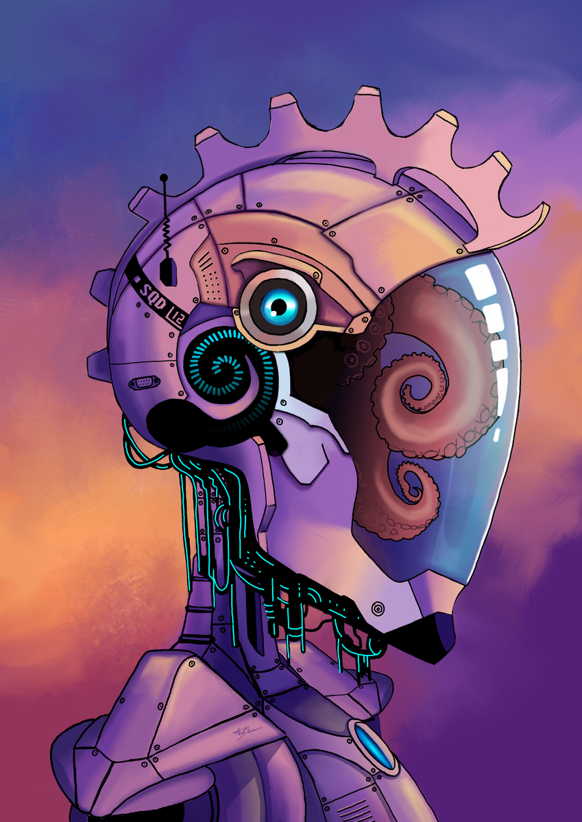 Babarbie_FR's tweet photo. SQD-12 cybernetic armor for cephalopods (1/1) https://t.co/fB3O2RHq1x