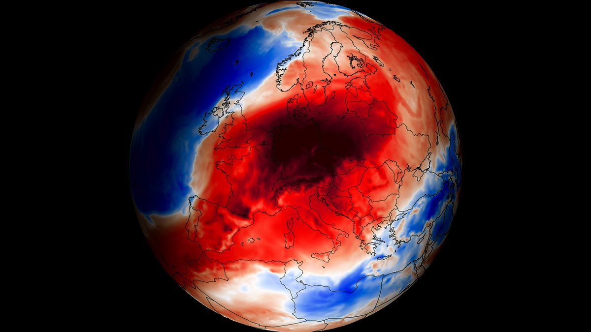 forallcurious's tweet photo. JUST IN🚨: A sprawling, double heat dome is currently taking shape across the United States, bringing dangerously hot, humid conditions to over 200 million Americans. https://t.co/RszUzFl2jW