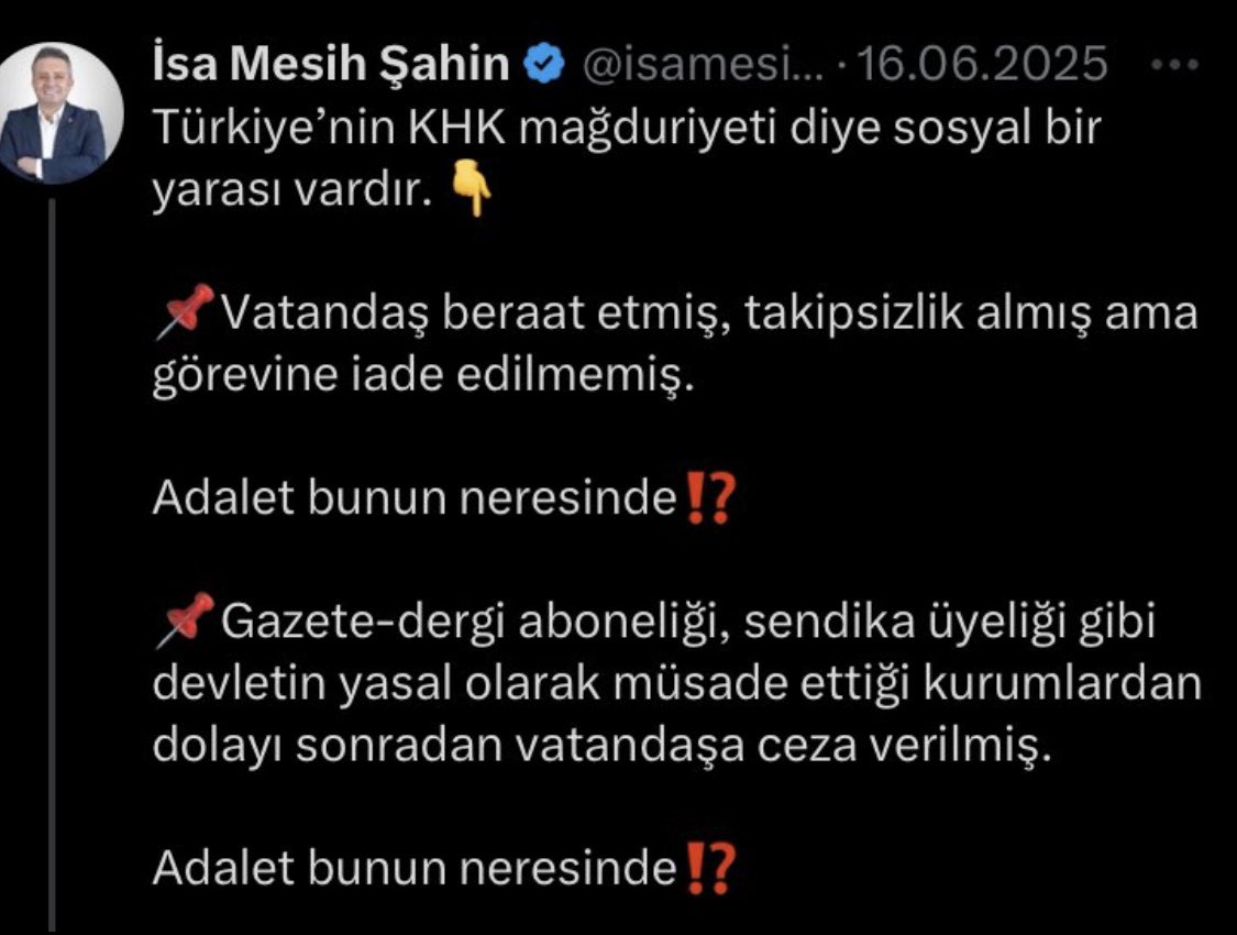 sarizarf01's tweet photo. @isamesihsahin Bizler üzeri çizilince yok sayılmıyoruz✅
Sosyal ölüme terkedilmiş binlerce aile✅
10 yıldır umutla bekliyor✅
Ne hakkıyla yaşabildik✅
Ne layıkıyla ölebildik✅
Arafta kaldı hayatlarımız✅ https://t.co/hEugnOuIH0