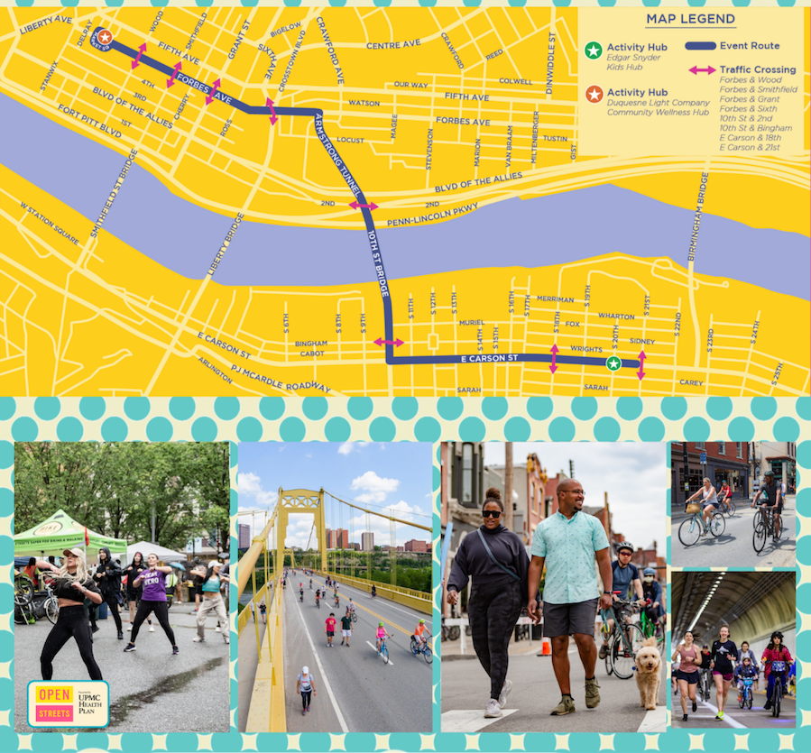 openstreetspgh's tweet photo. 🎉 PITTSBURGH: Today’s the day! Come out and be part of something bigger than car traffic. 

The streets are yours 10am - 2pm

☀️ Rain or shine
💧 Bring a reusable water bottle
⛑️  First aid at every Activity Hub

https://t.co/0gAotCZAm6 https://t.co/9XLnpW3RhG