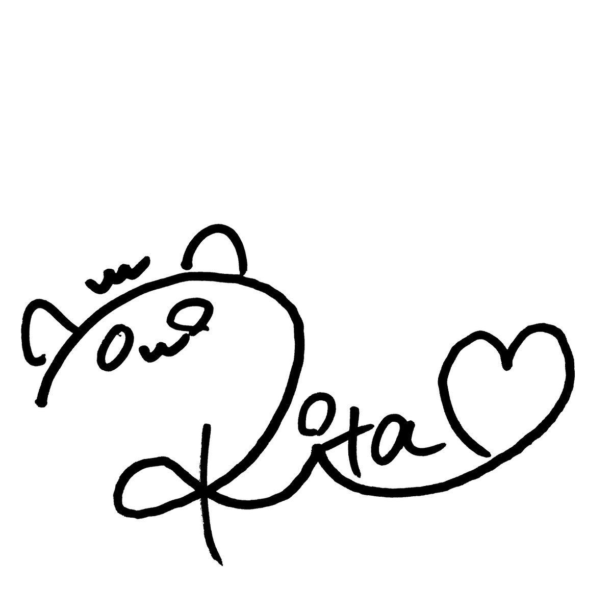 1ita_official's tweet photo. リタ直筆サイン https://t.co/UmWHPikaws