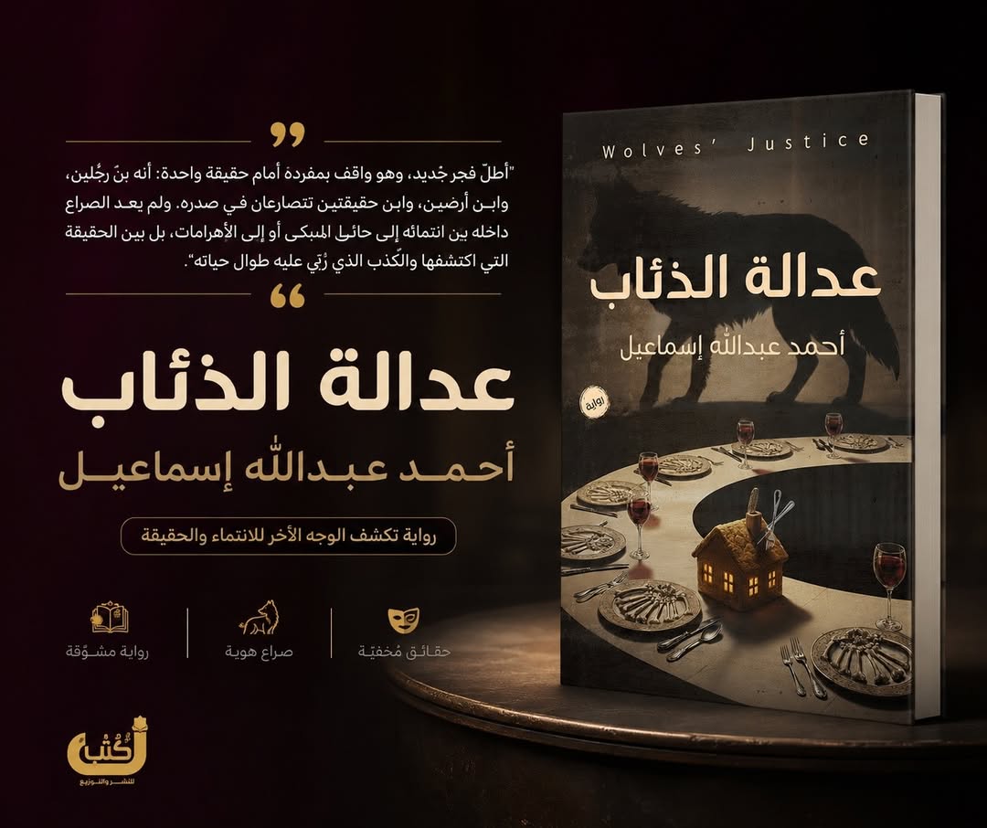 za7metkottab's tweet photo. «أطلّ فجر جديد، وهو واقف بمفرده أمام حقيقة واحدة: أنه ابن رجلين، وابن أرضين، وابن حقيقتين تتصارعان في صدره. ولم يعد الصراع داخله بين انتمائه إلى حائط المبكى أو إلى الأهرامات، بل بين الحقيقة التي اكتشفها والكذب الذي رُبِّي عليه طوال حياته».

عدالة الذئاب  | أحمد عبدالله إسماعيل https://t.co/I3GCDBTfD6