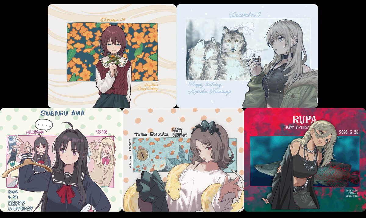 ramune1209's tweet photo. ついに5人揃った！
#トゲナシトゲアリ 
Ba.ルパの誕生日🎂
#ルパ生誕祭
#ガルクラ #ガールズバンドクライ https://t.co/C6aVIMJO4c