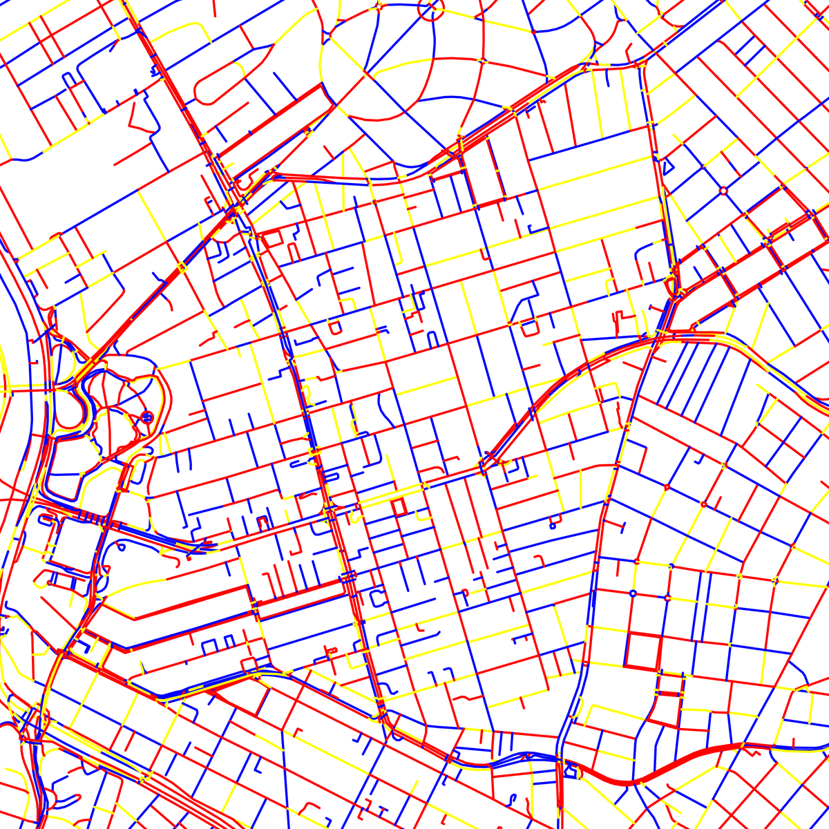 AndreiRT's tweet photo. Create a web app using MapLibre GL JS and Vite. The user draws a bounding box on the map, then the app fetches street geometry for that area from the Overpass API as GeoJSON and renders it as a new layer. https://t.co/9XjACaROr2