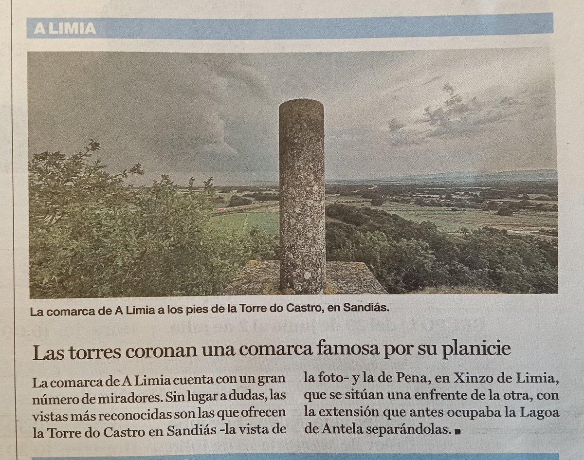 Gandara27Pepe's tweet photo. #Mirador da #TorredoCastro en Concello de #Sandiás con magníficas vistas da #conca da #Limia e #máisaló.
_____
#LaRegión, 28 Junio, 2026 https://t.co/ewFUadlp5v