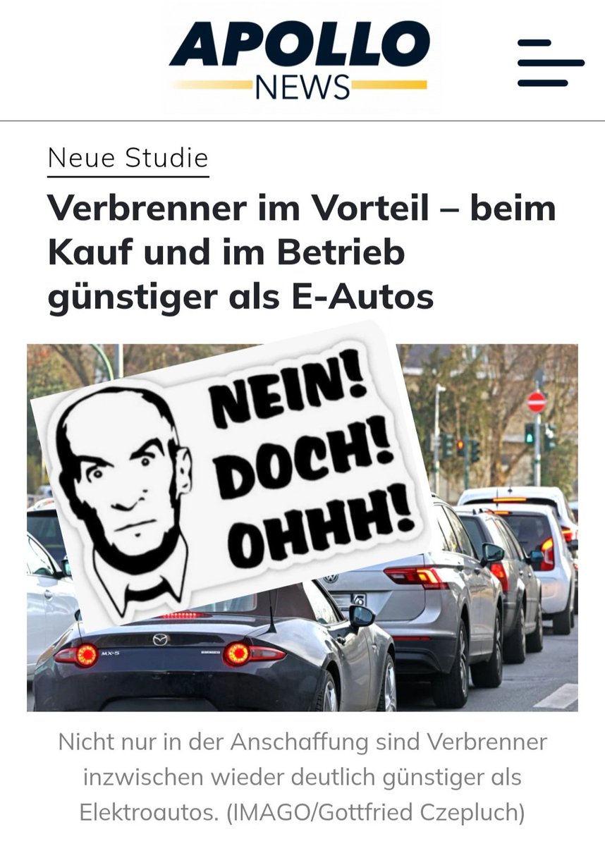 zukunft37's tweet photo. Verbrenner sind günstiger als E-Autos?
Na was für eine faustdicke Überraschung, was?!
Wer hätte das wohl gedacht? 😁😂 https://t.co/P9NRCk2gJ4