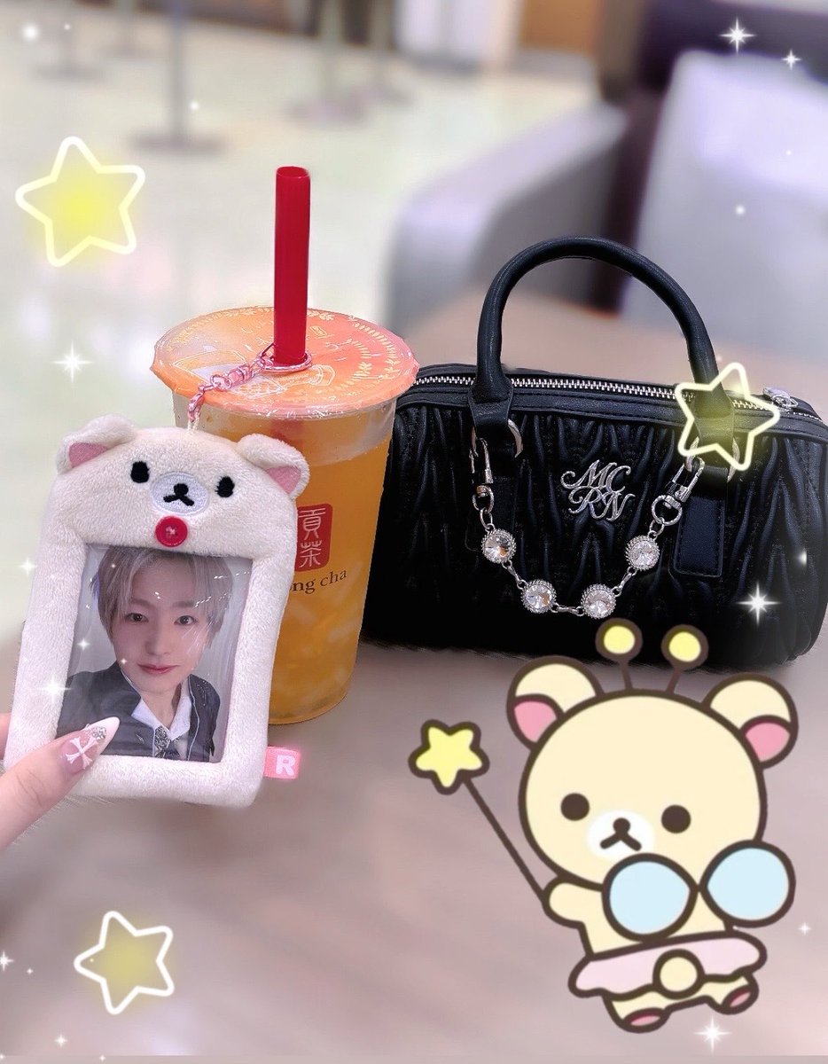 ___meroidol's tweet photo. #熊部拓斗 くんです＞ᵕ＜🎵💕 
拓斗くんが飲んでた黒糖烏龍ミルクティーは飲めないから大好きなマンゴーティーエードで♥ https://t.co/TKU6xS6K22