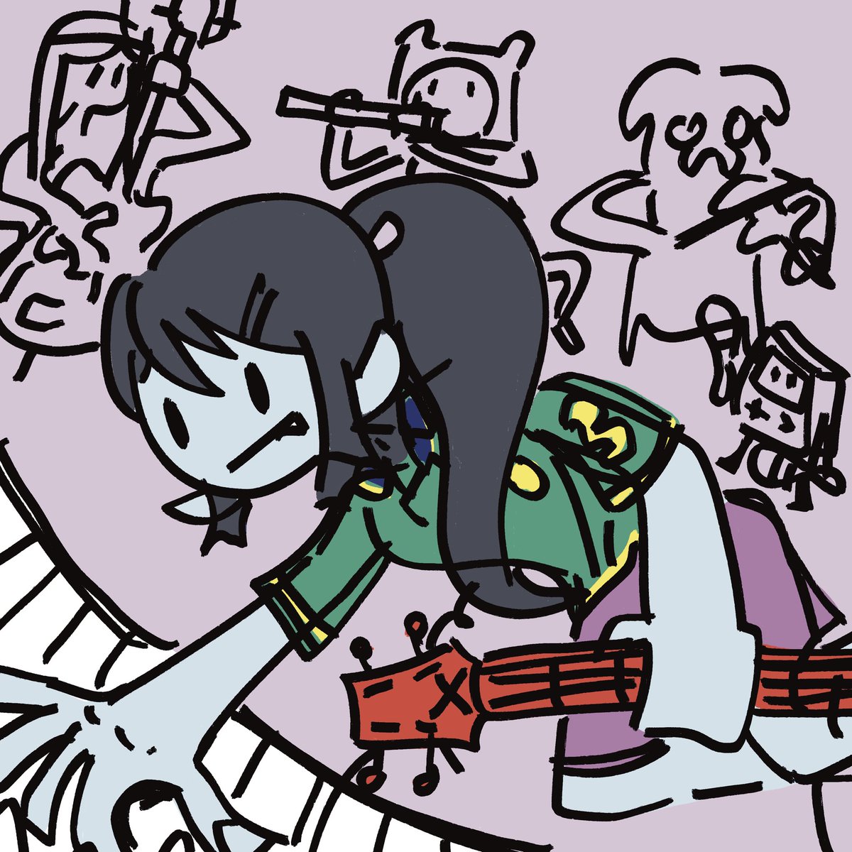 GreeN_Dashima's tweet photo. OOO QUARTET 
#Adventuretime https://t.co/yYoIKu1MEh
