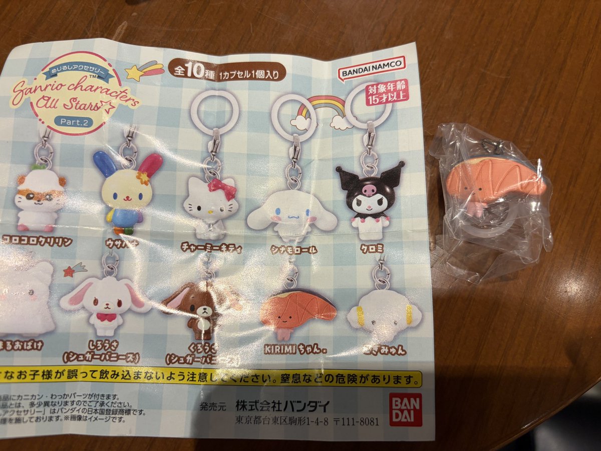 mc22nk's tweet photo. サンリオ キャラクターズ めじるしアクセサリー 交換
【譲】KIRIMIちゃん
【求】チャーミーキティorクロミorくろうさorこぎみゅん

郵送交換希望です。

よろしくお願い致します🙇🏻‍♀️ https://t.co/MPWuouOaec