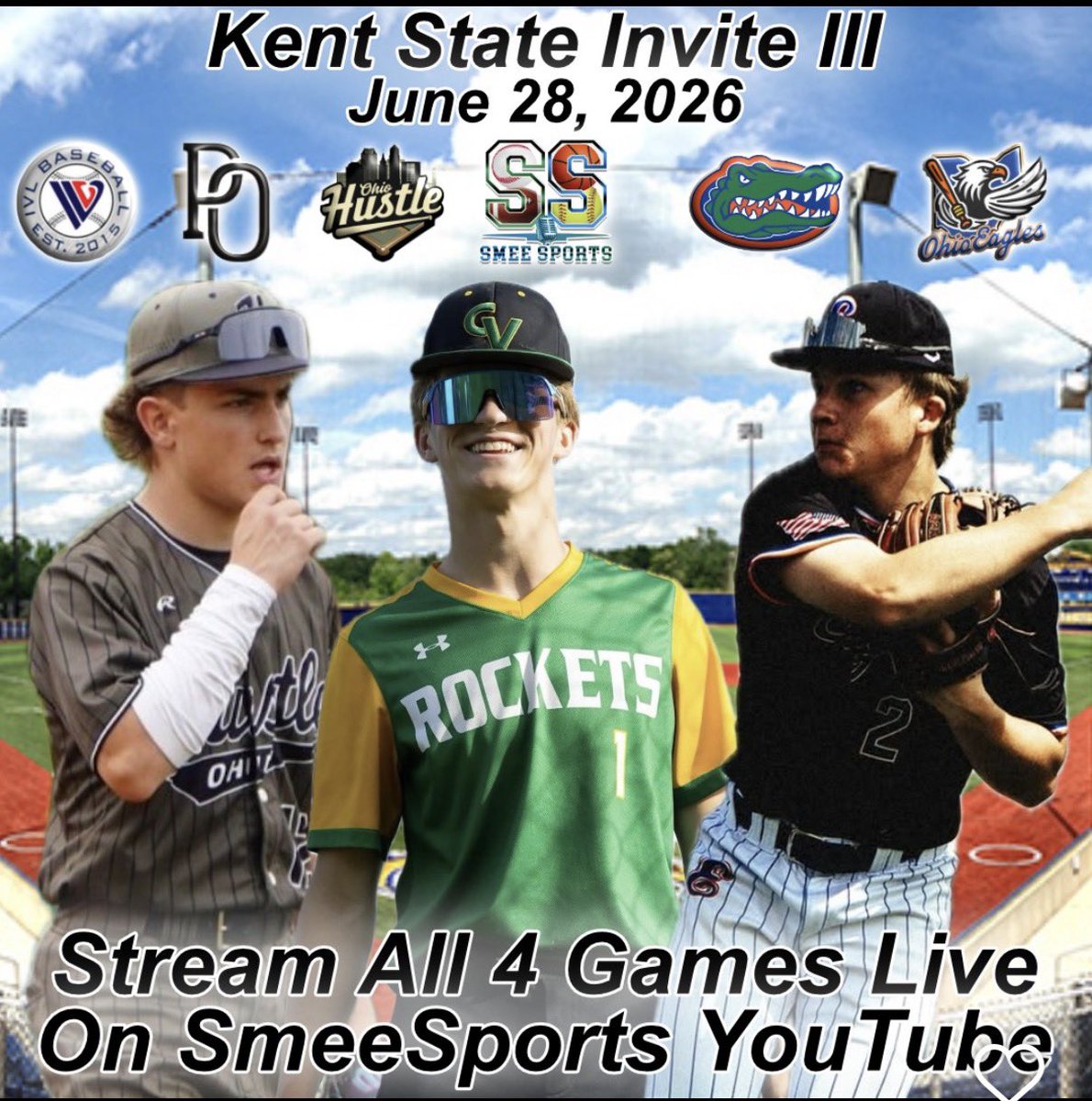 OhioEaglesball's tweet photo. On Sundays we wear white! 830 at Kent State @Alaunted1 takes the mound VS the MAF Gators in the first round of bracket play. @965MWC_Scouting
#drivethebus #eaglesbaseball https://t.co/UqkdzIp1vy