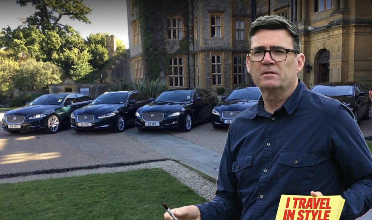 NotFarLeftAtAll's tweet photo. Andy Burnham working class hero spends your tax money on 

Chauffeur Services: Official travel expense records show his office spent over £25,000 on 26 trips with Prestige Chauffeurs Limited. 

Nearly £1000 a trip https://t.co/q8b7avX8Up