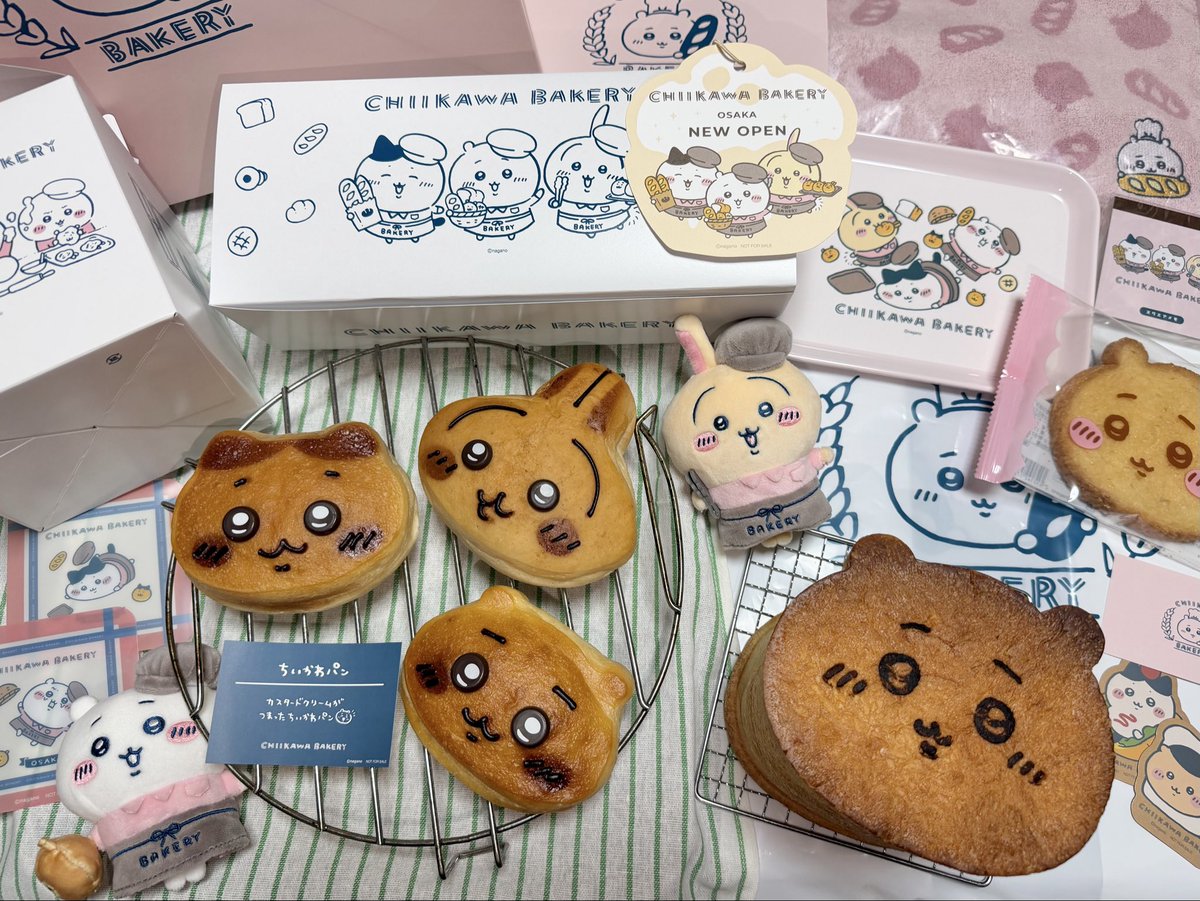 dream_magic__'s tweet photo. ちいかわベーカリー大阪🥖
かわいいたのしい空間でした〜！ https://t.co/ZQE6wem78l