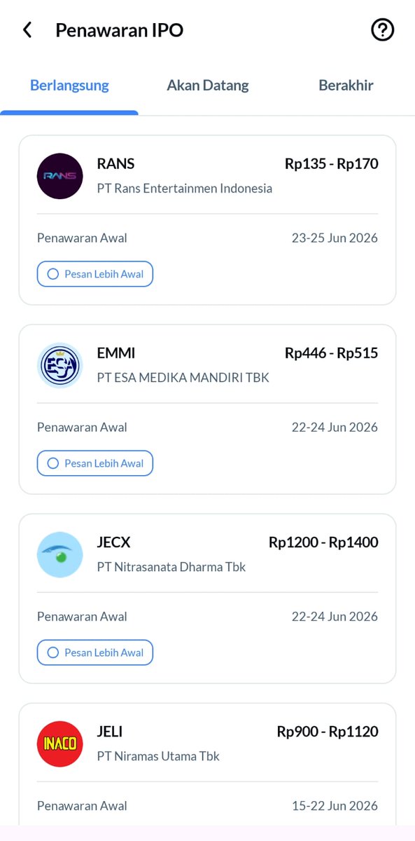 oohbegituuu's tweet photo. Udah masuk antrean dari awal, sekarang tinggal nunggu hasil. Semoga IPO kali ini kasih kejutan yang menyenangkan. Thanks Ajaib, prosesnya simpel banget. https://t.co/KtBDRt0ECo
