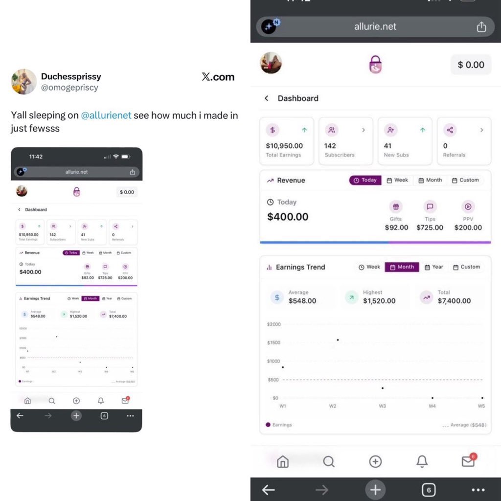NurseLekan's tweet photo. Money dey online na you no sabi way
She made $10k a month on Allurie, 🤯 https://t.co/3jYMaIEFDv