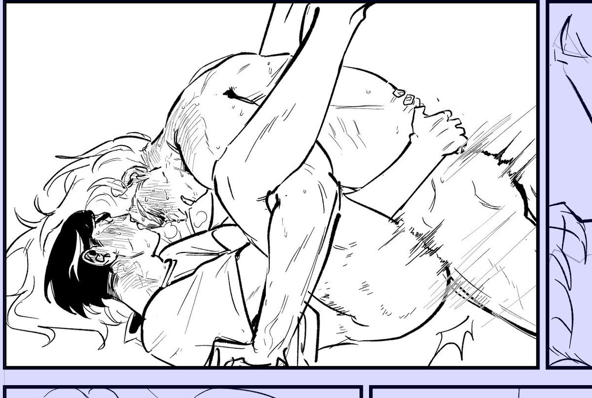 Ghilllli's tweet photo. ***NSFW***spoiler*** drawing human body is fun https://t.co/TKPz2zcasi
