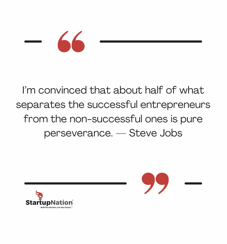 StartupNation's tweet photo. Persevere. #startups #entrepreneurs #startupnation https://t.co/3ckiEpyR1q