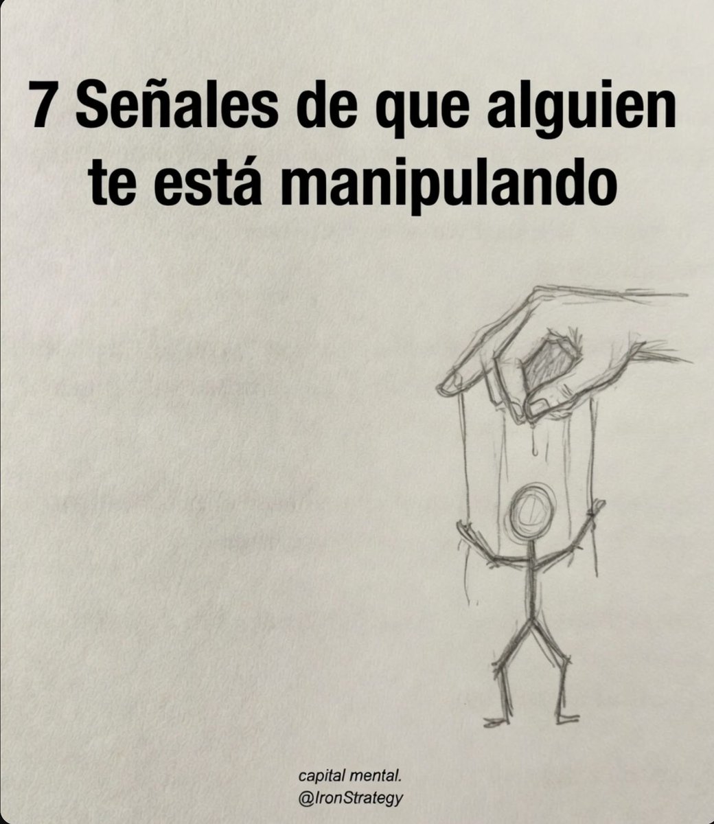 IronStrategy's tweet photo. 7 Señales de que alguien te esta manipulando

- Hilo - 🧵 https://t.co/qRaPXJCnhv