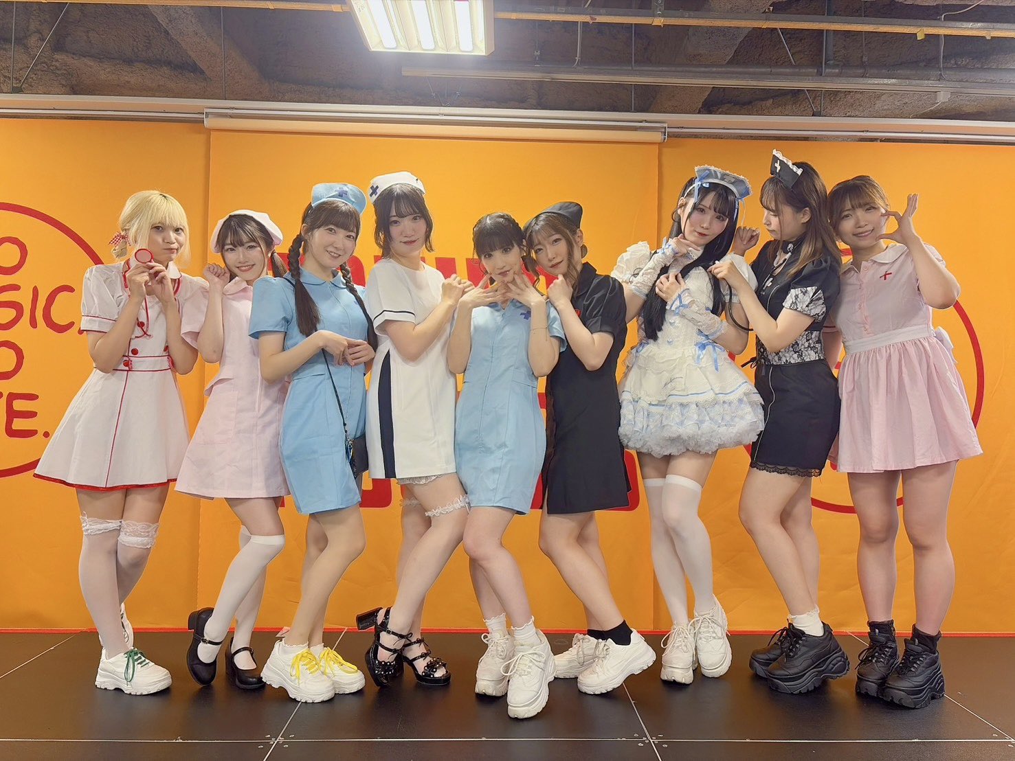 2 pic. 今日はタワーレコード池袋店で #ちくたく リリイベありがとうございました！ 彼シャツもナース服もみんなかわいいね〜(∩ˊ꒳ˋ∩) あしたは19:30〜タワーレコード新宿店でリリイベ！ わたしの大好きなアフィリア制服で、特別な曲も用意してお待ちしてます☆ #ネクストリコ https://t.co/nAPRU28dJi