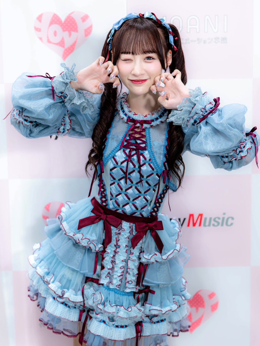 ama_risa__'s tweet photo. 【2026.06.28🩵】
＝LOVE 個別撮影会vol.16
「劇薬中毒」
音嶋莉沙ちゃん（@otoshima_risa）

ウインクが1番好き顔らしくて可愛い👶🏻🩵🩷
ネイルも💅🎶

#音嶋莉沙 #イコラブ
#イコラブ個別撮影会 #イコラブ個撮 https://t.co/xQqhCOCdV4
