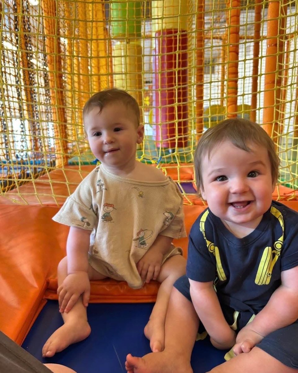 DovLipman's tweet photo. ONLY. IN. ISRAEL. 
Meet Arnon and Aner. 
Their mothers didn’t know each other. 
They took their sons to play in a Gymboree last week. 
The two little boys loved playing together. 
The mothers began to talk. 
And then they found out - 
Arnon is named after Arnon Zamora,
Continued: https://t.co/yTgLTGtSqS