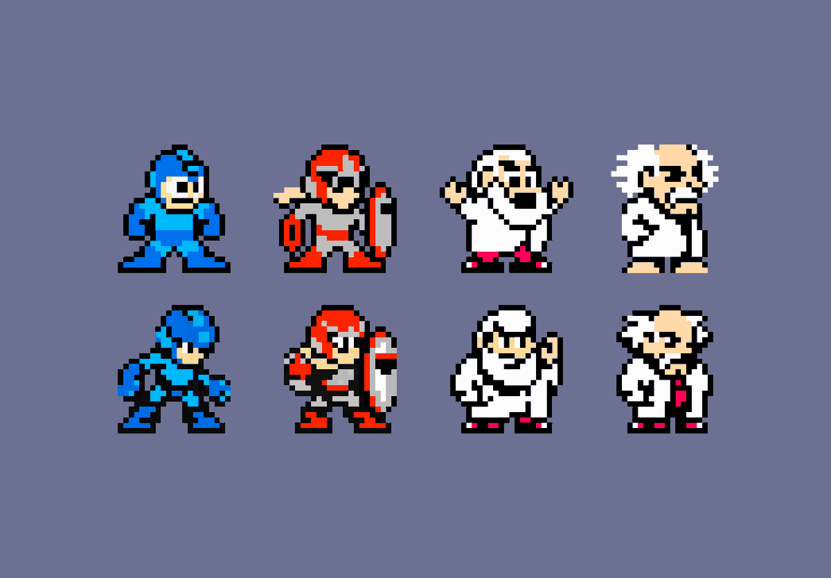 RivalThird's tweet photo. #megaman sprites, my version remade https://t.co/xs73HGcZZ8